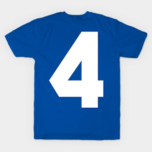 Number 4 Sports Gift T-Shirt